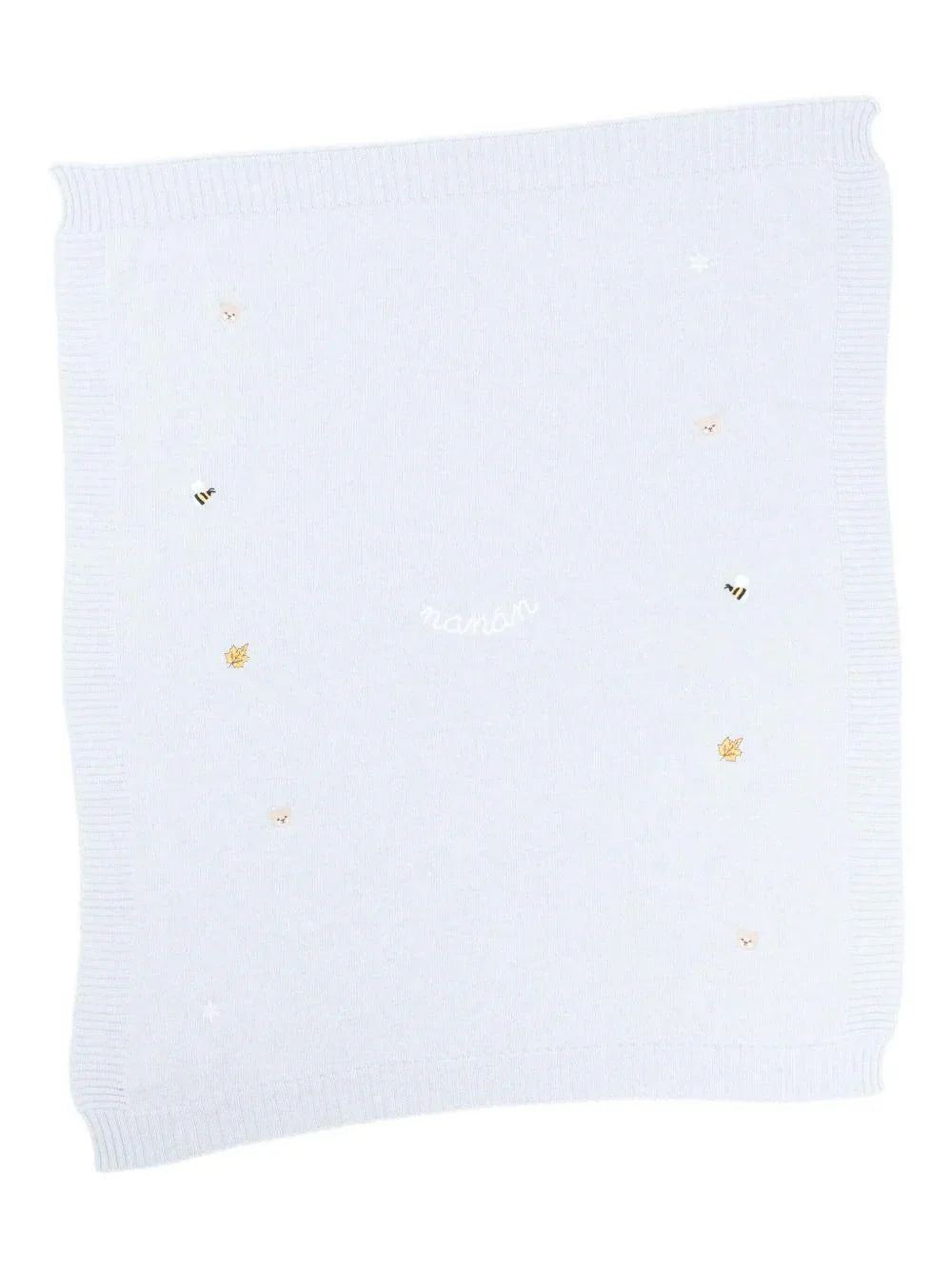 Coperta azzurra con ricamo - Preludio Moda