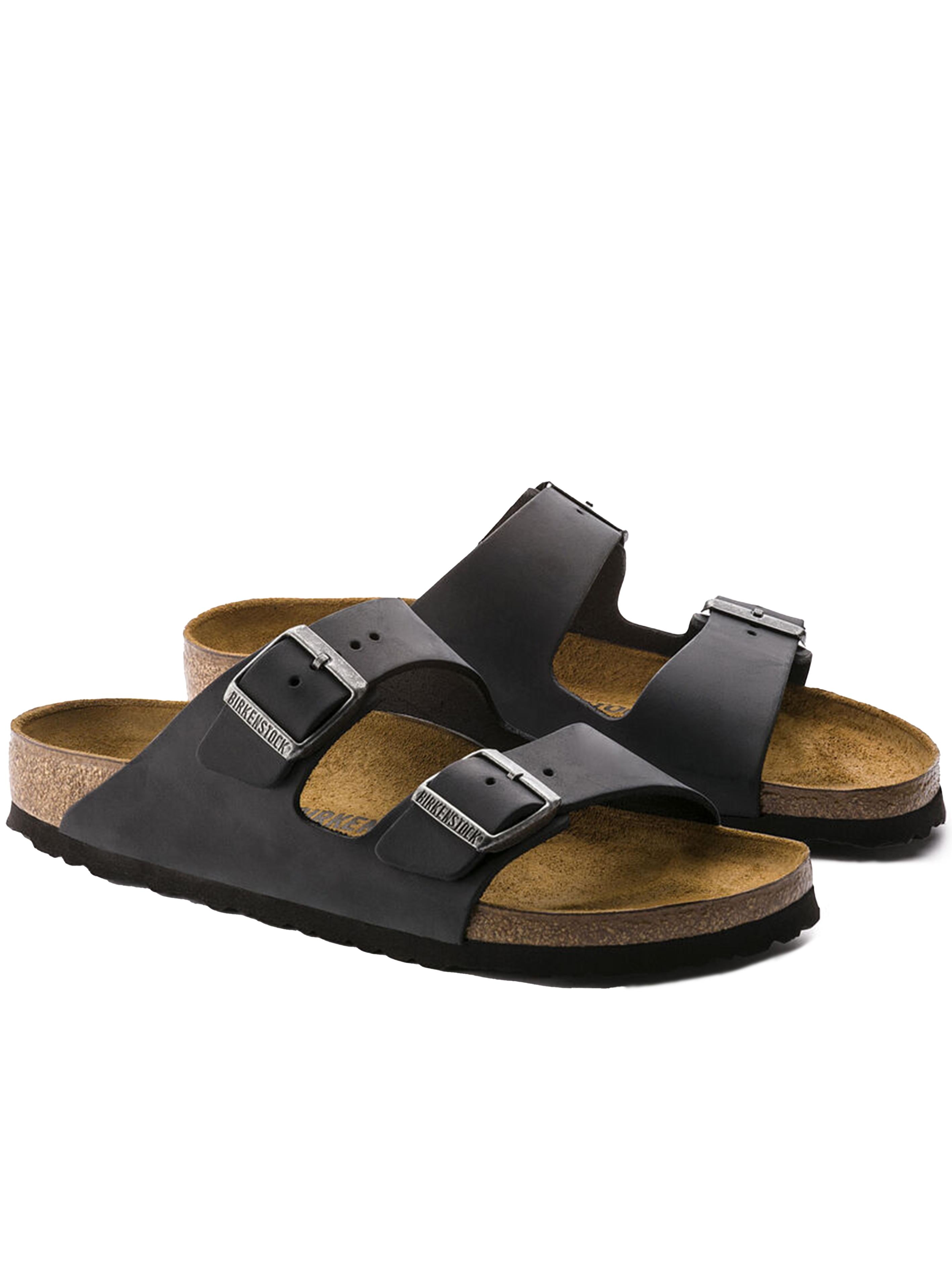 Sandali Arizona pelle oliata neri 0552113 BLACK BIRKENSTOCK