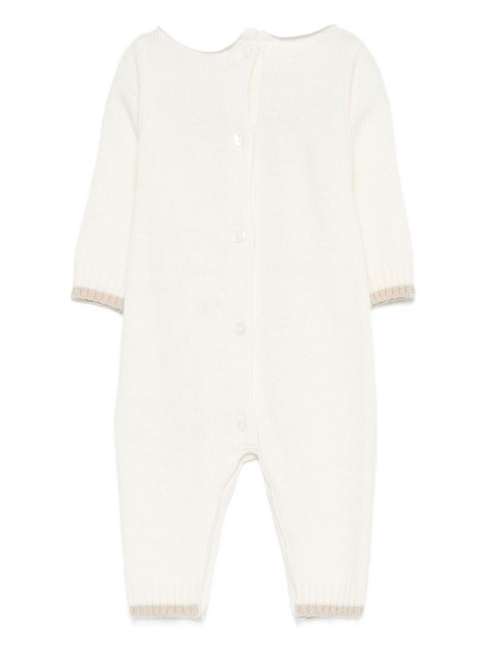 Tutina bianca con ricamo I250090 BIANCO NANAN KIDS