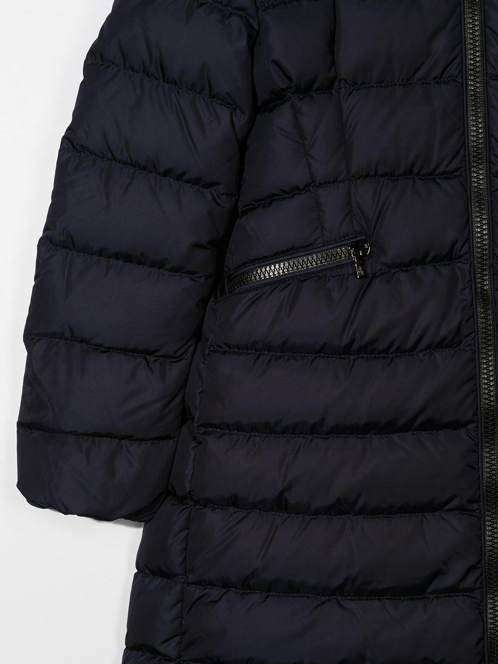 Piumino Lungo con Cappuccio e Logo K29541C5021054155 778 MONCLER KIDS
