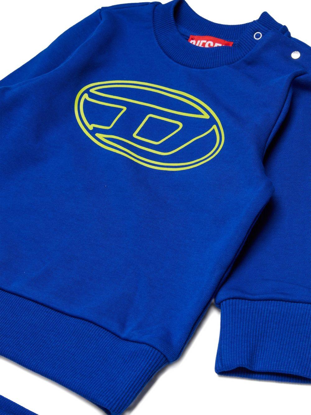 Completo Sportivo Blu con Logo K00716KYAVF K89G DIESEL KIDS