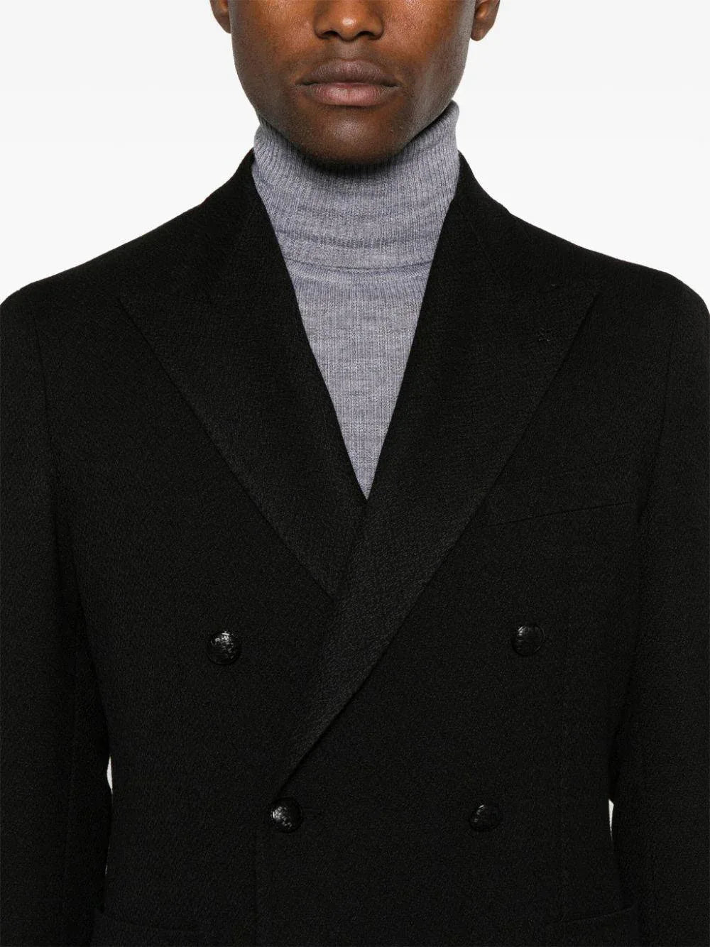 Blazer doppiopetto nero lana - Preludio Moda