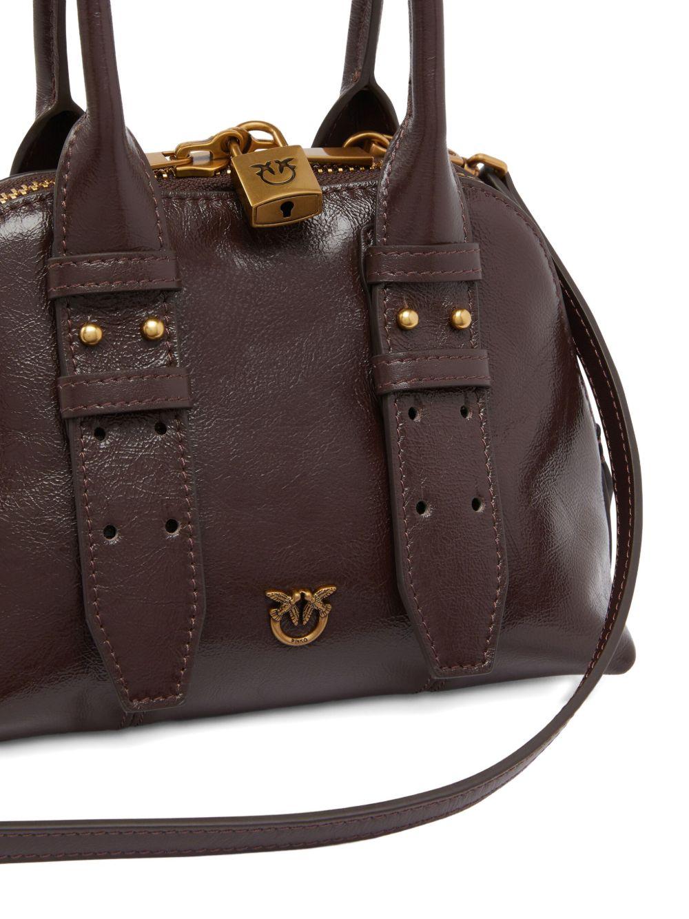 Borsa tote in pelle con chiusura a lucchetto 105333A2VW LA7Q PINKO