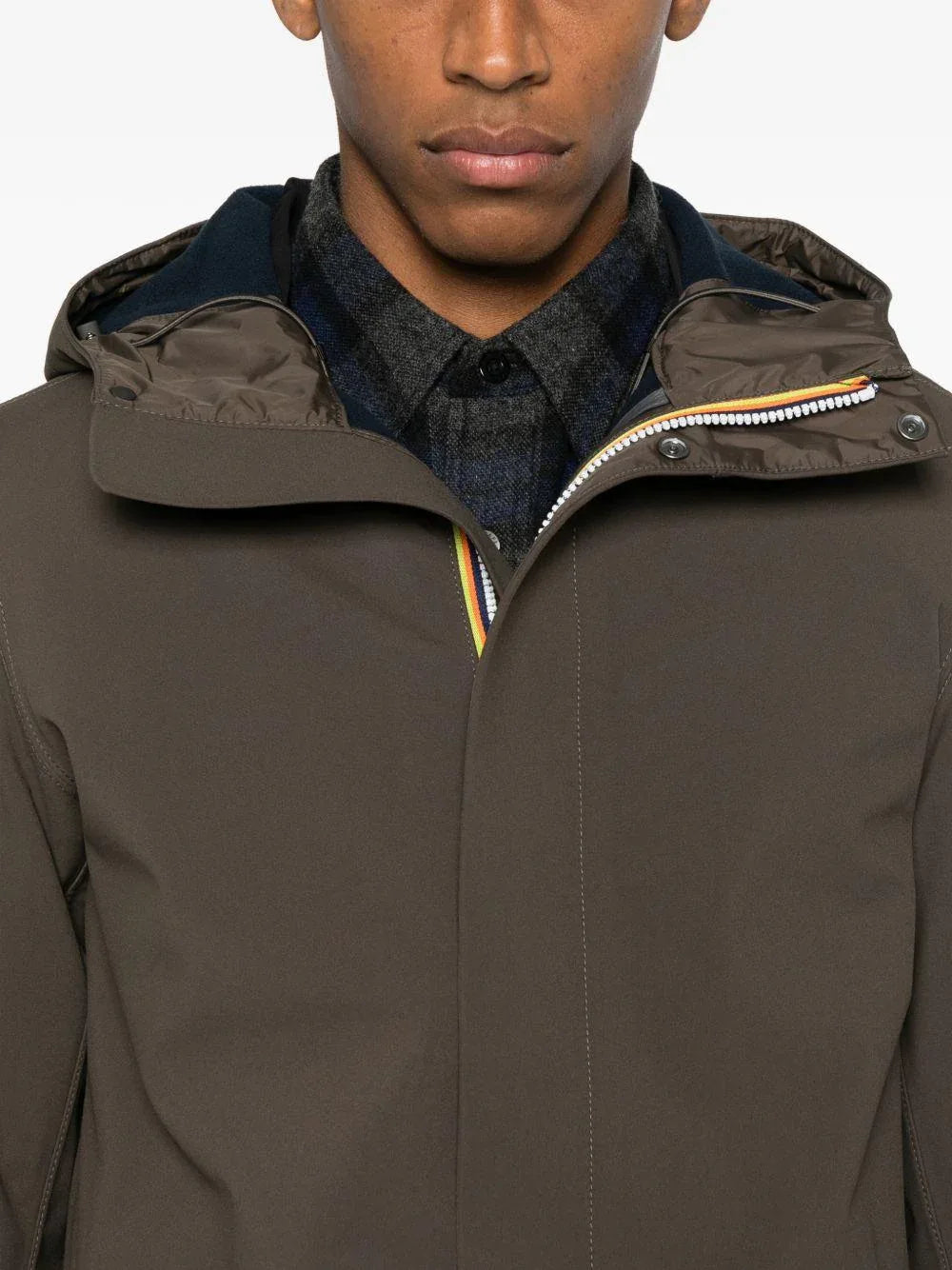 Giacca verde militare con cappucc - Preludio Moda