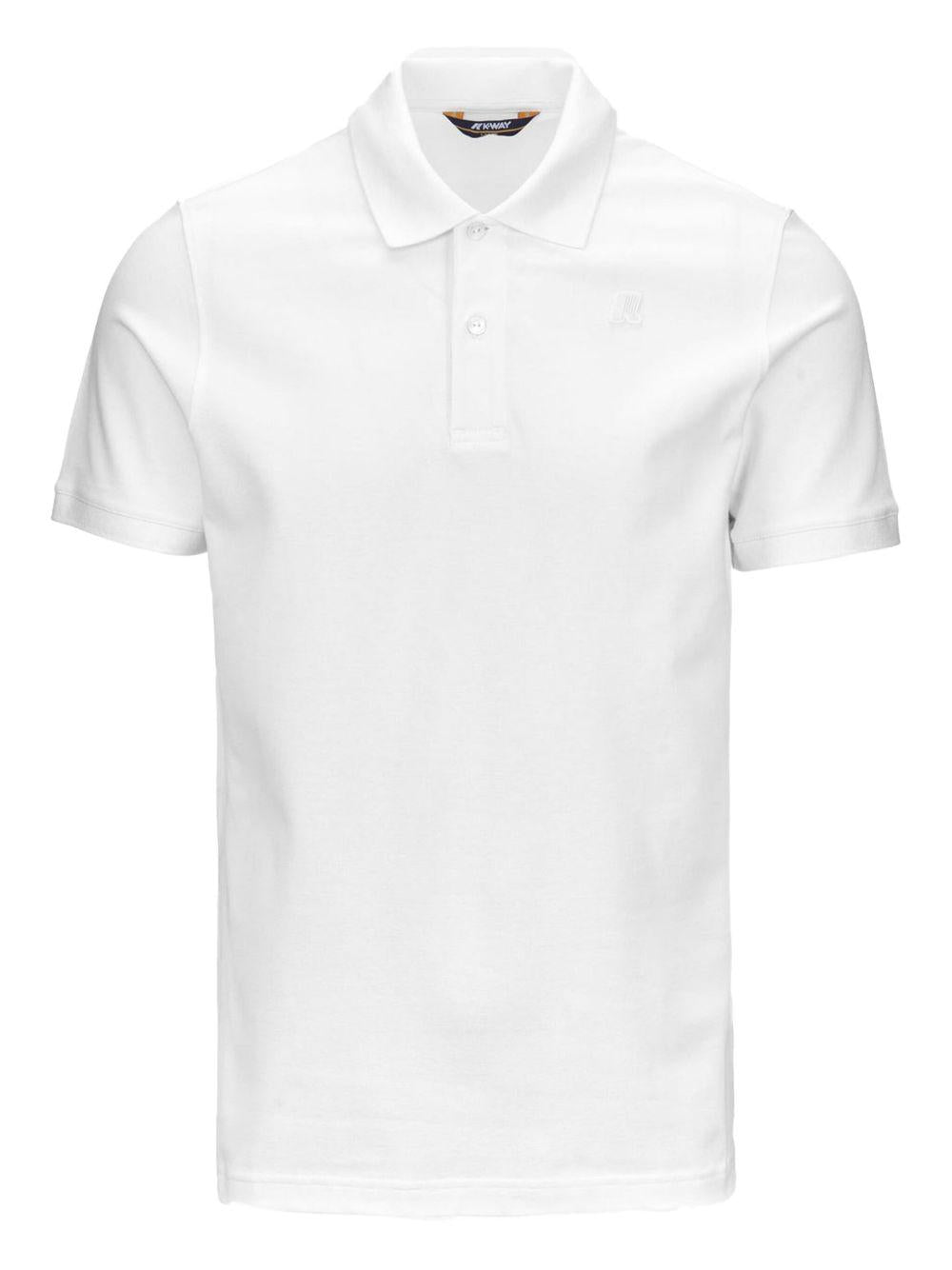 Polo Amedee pique bianca K5127BW 001 K-WAY