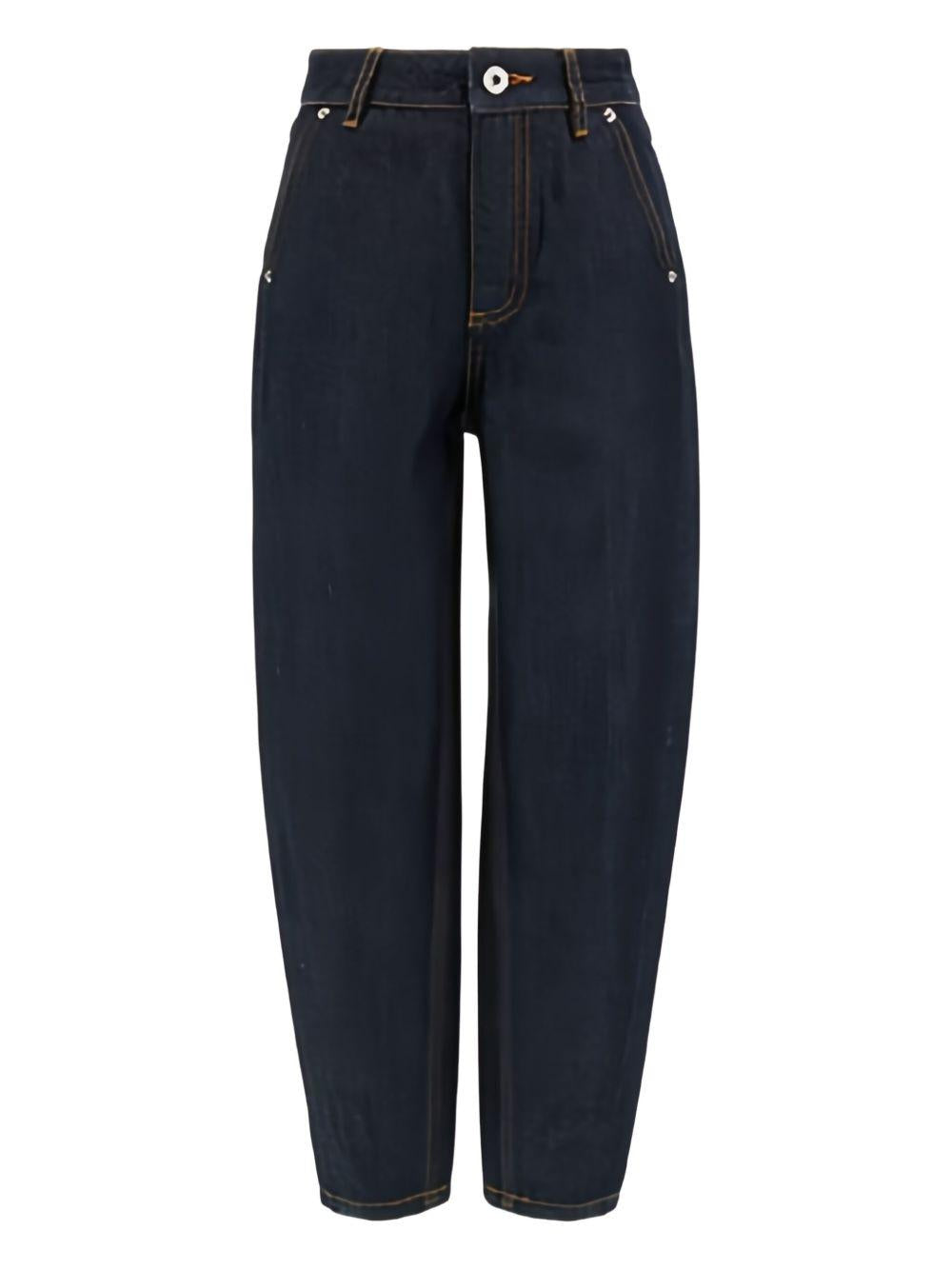 Jeans blu con applicazione HDP06VL0E29 40134 MOSCHINO KIDS