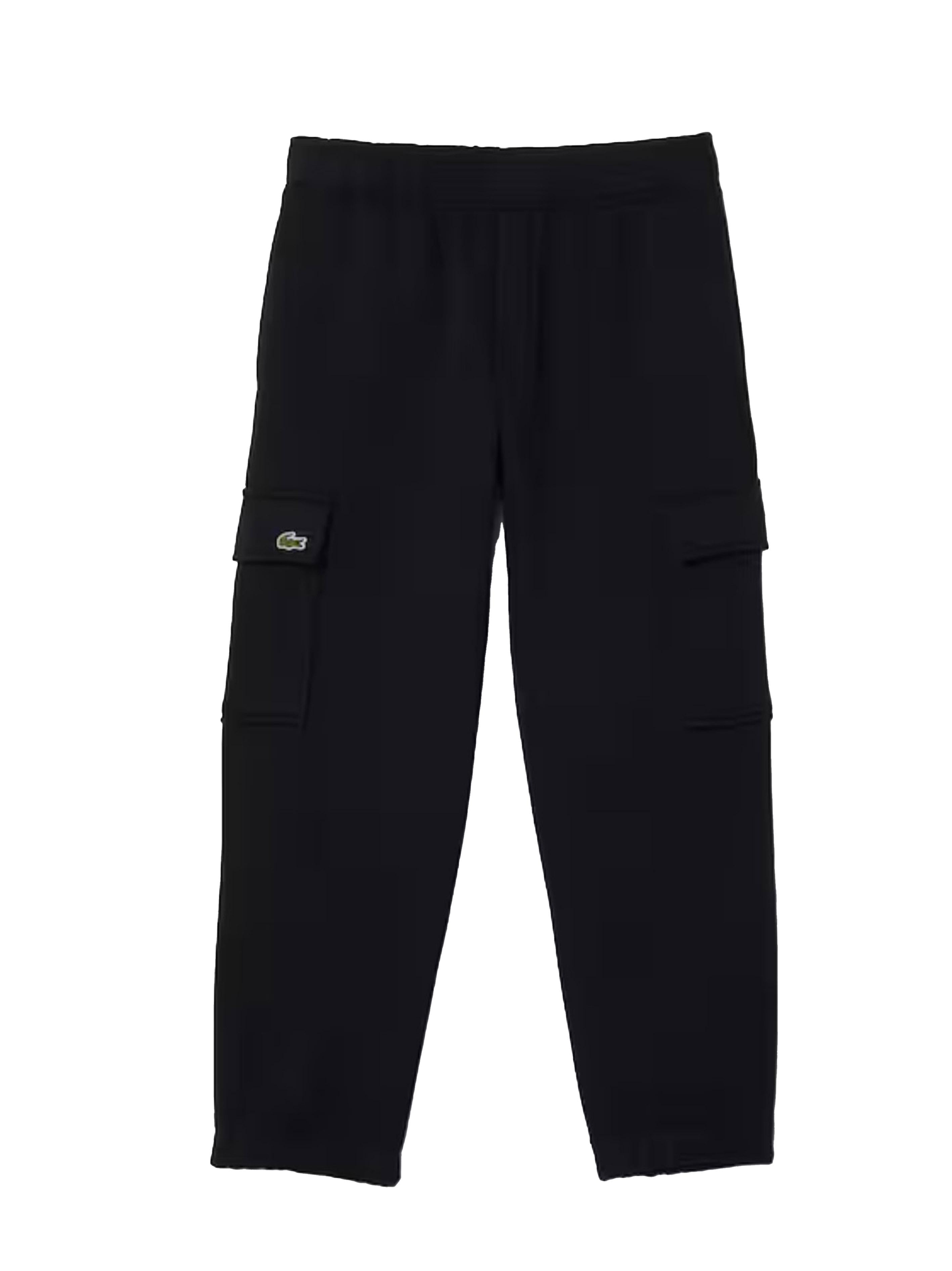 Pantalone nero cargo XJ7345 031 LACOSTE KIDS