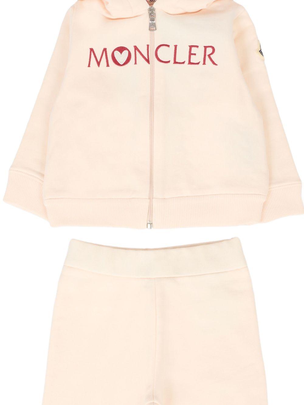 Set Tuta con Cappuccio e Logo Cuore K29518M0001089A23 529 MONCLER KIDS