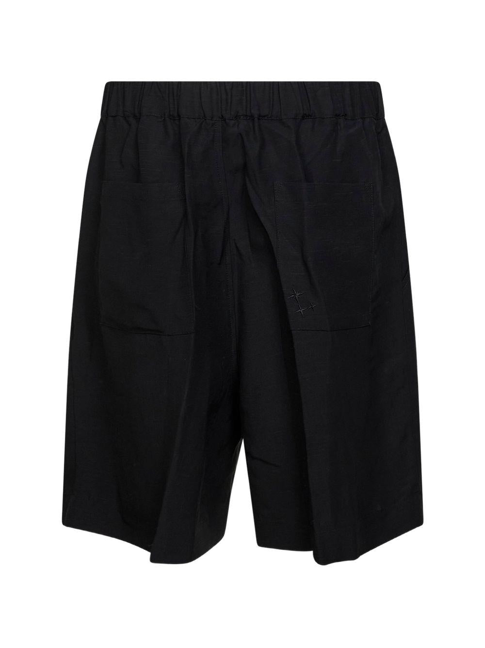 Bermuda sartoriali in viscosa con pieghe frontali S6LAMASH232 110 LANEUS