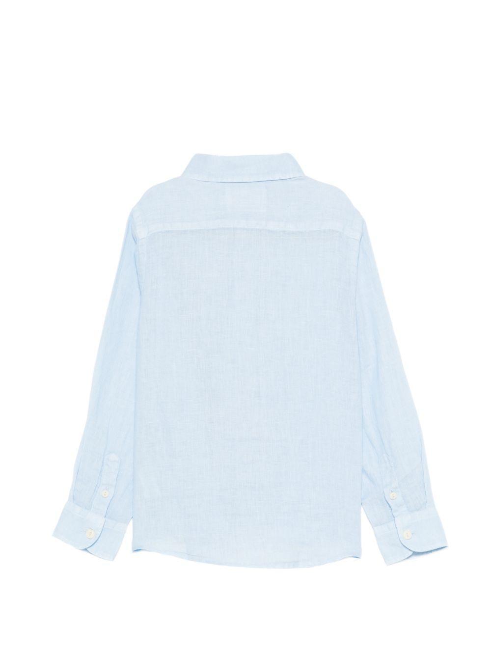 Camicia in cotone colletto classico AGN0001 00555L MC2 SAINT BARTH KIDS