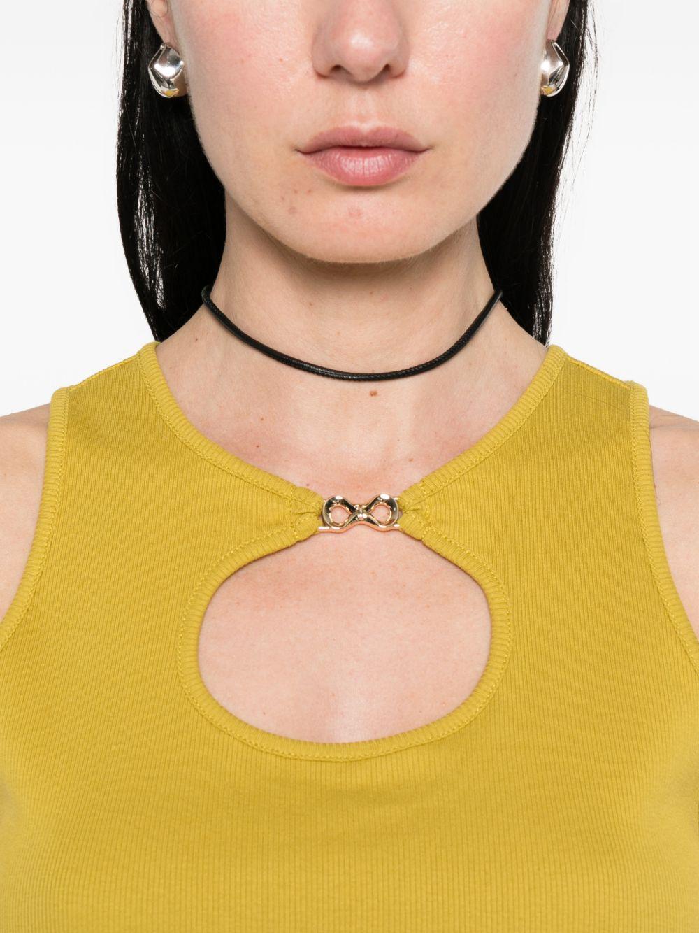 Canotta in cotone con cut-out frontale 261TT2280 12117 TWINSET