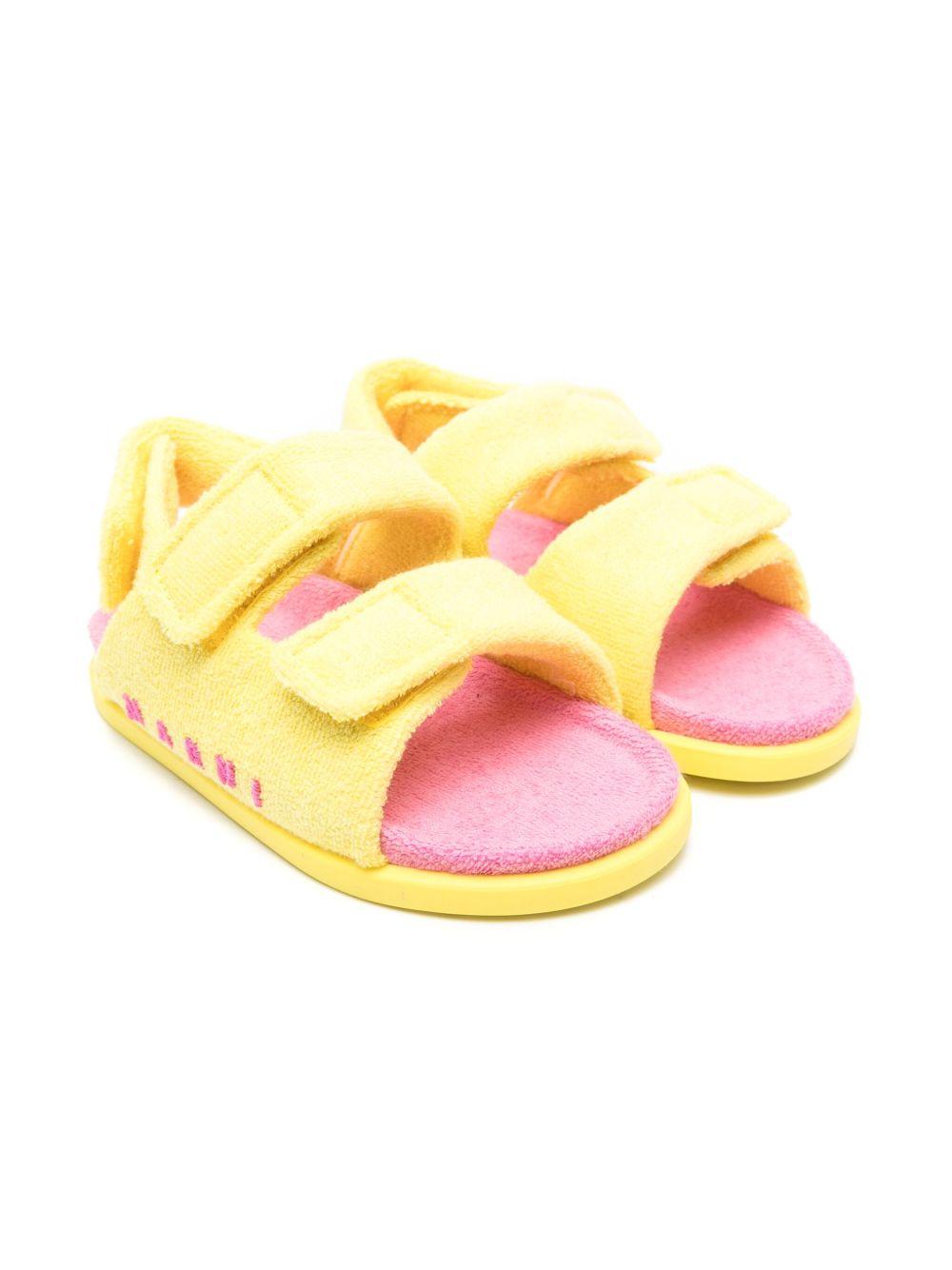 Sandali in spugna bicolor con strappi 79561 01 MARNI KIDS