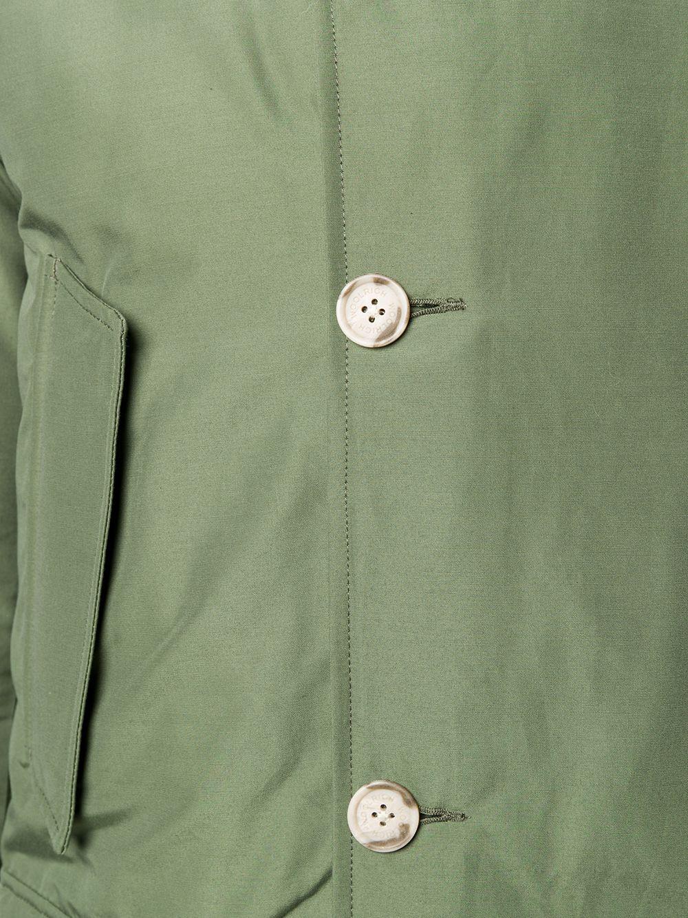 Parka verde cappuccio con pelliccia WOCPS2880UT108 GST WOOLRICH