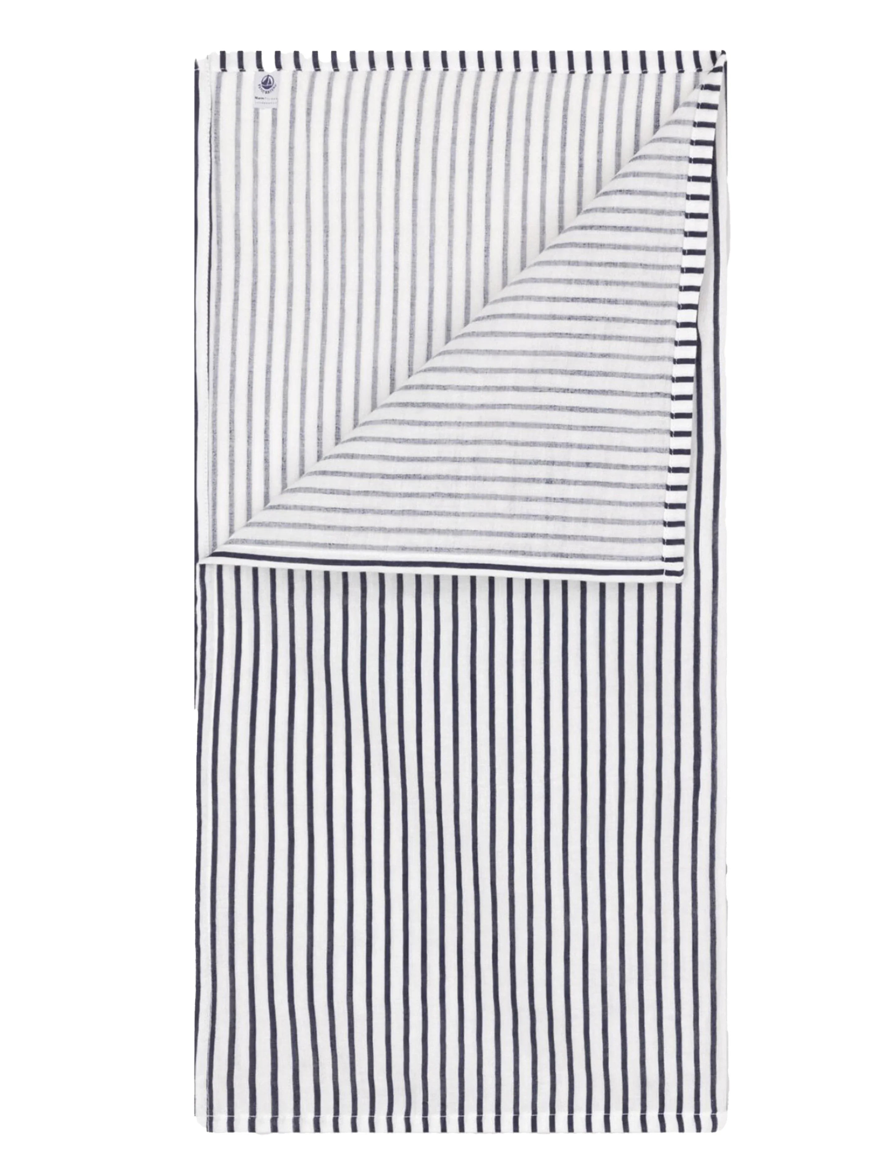 Mussola fantasia a righe blu neonato - Preludio Moda