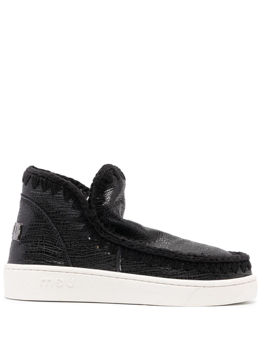 Sneakers nera in pelle snake MU.SW211033R NERA MOU