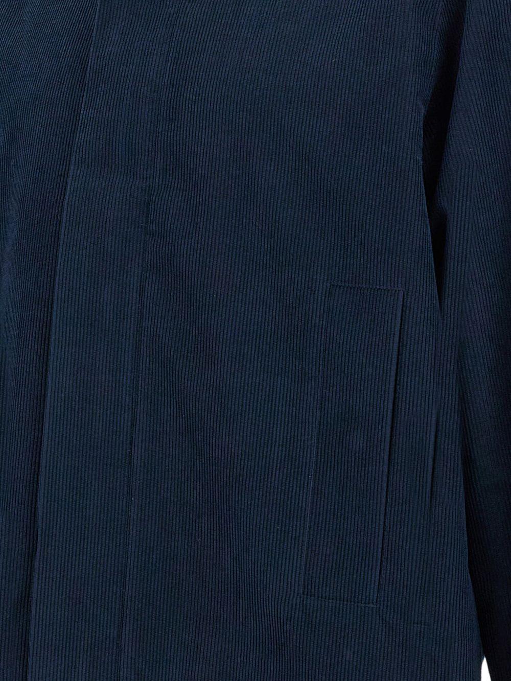 Giacca a Coste con Chiusura Frontale e Colletto Classico - Preludio Moda