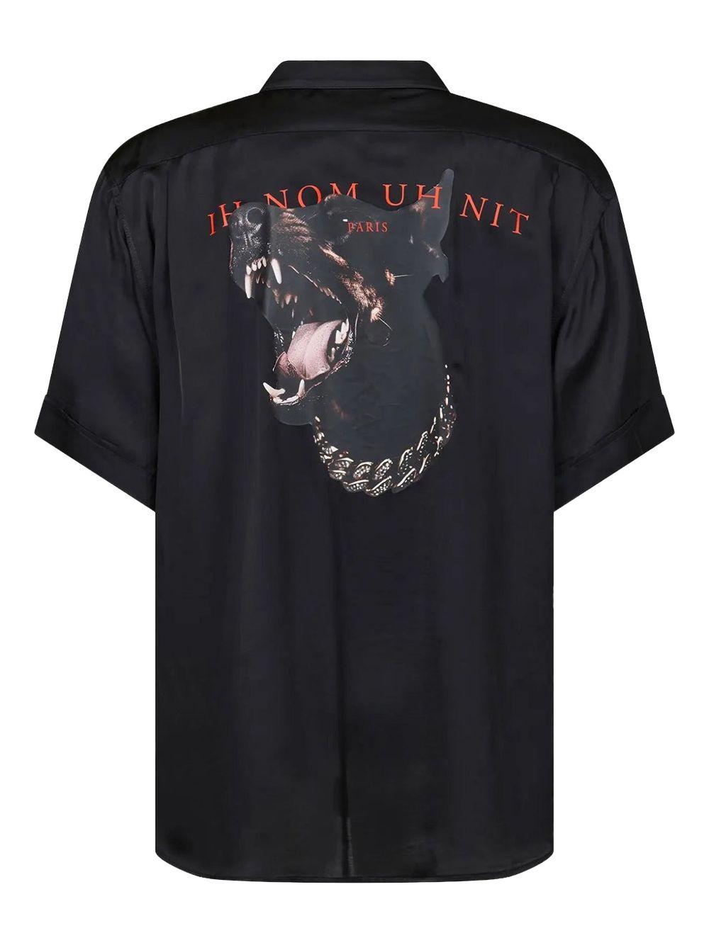 Camicia nera Doberman grafich