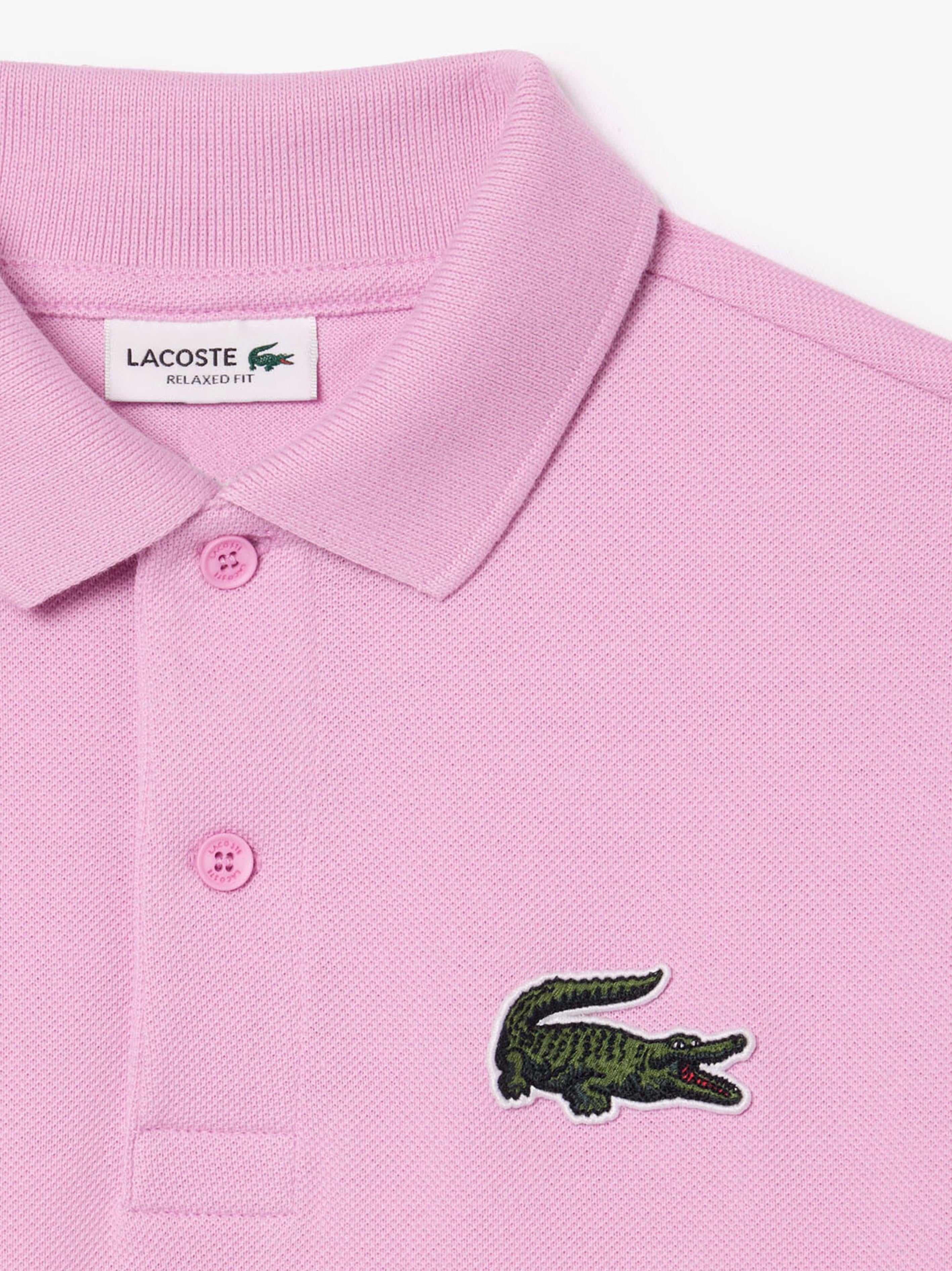 T-shirt rosa big logo ricamo PJ1259 IXV LACOSTE KIDS