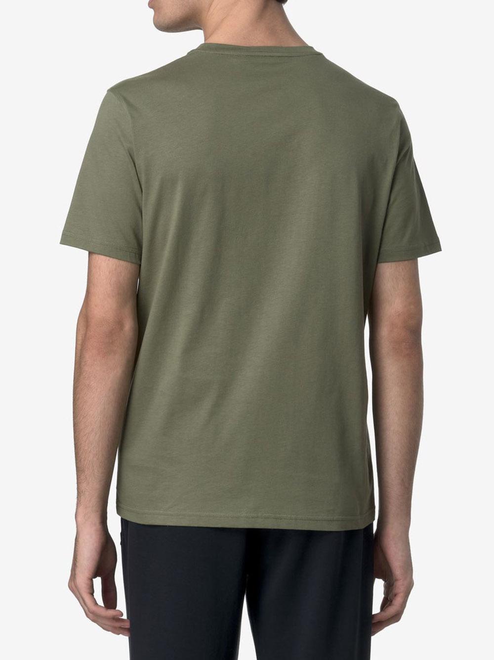 T-shirt sigur verde militare K31368W V15 K-WAY
