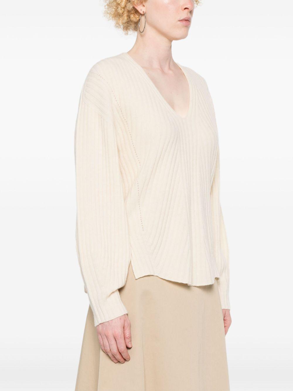 Maglione neve lavorazione a coste