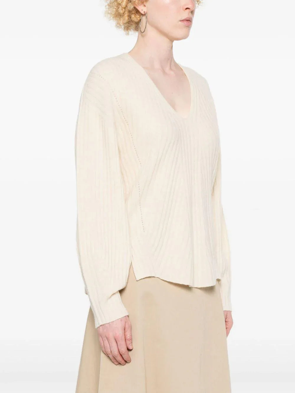 Maglione neve lavorazione a coste - Preludio Moda