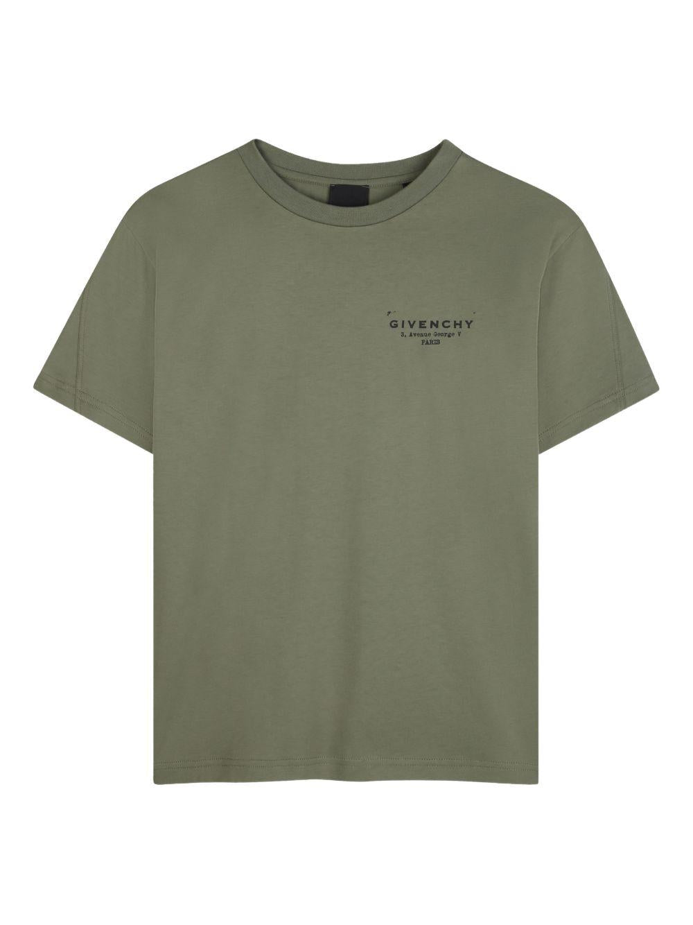 T-shirt girocollo in cotone H31075 645 GIVENCHY KIDS