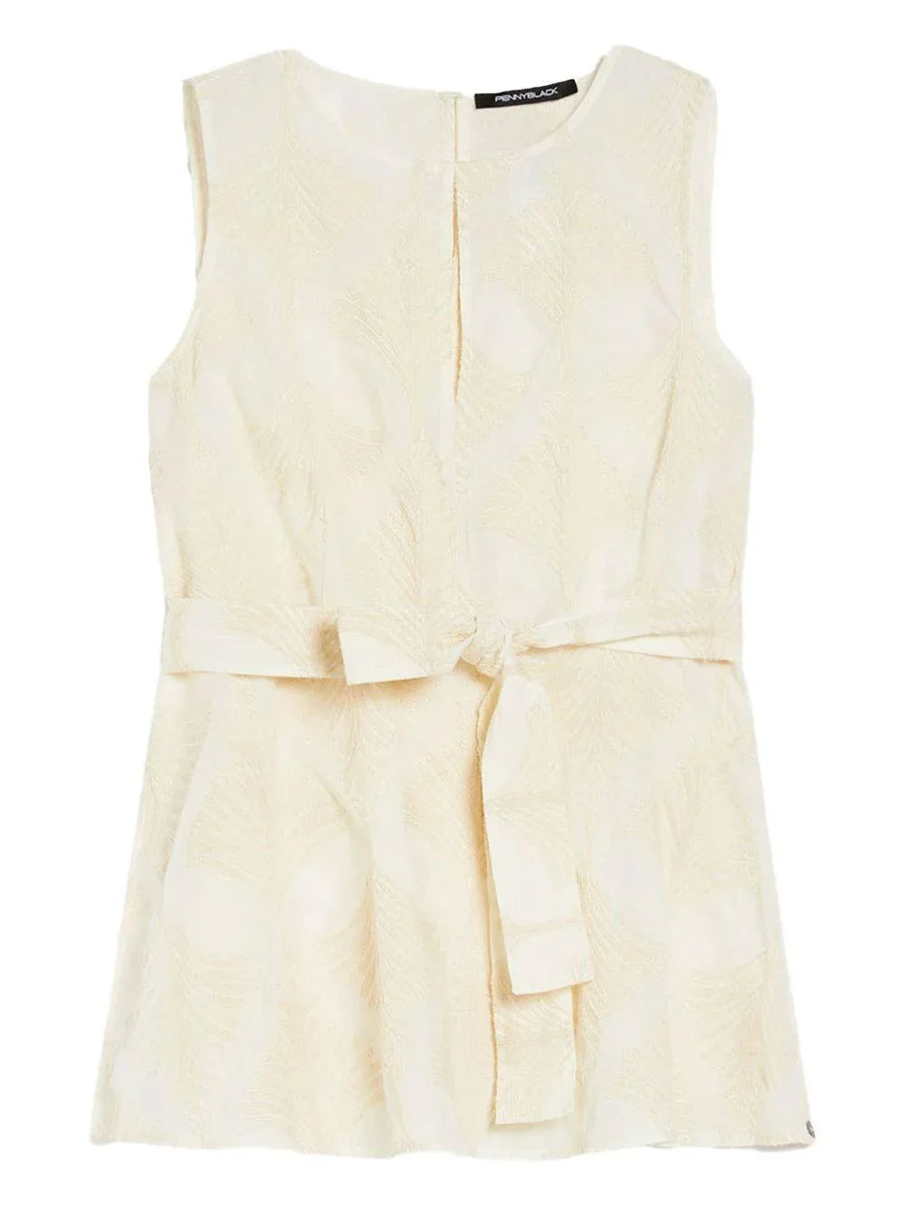 Top Vanity avorio con fantasia - Preludio Moda