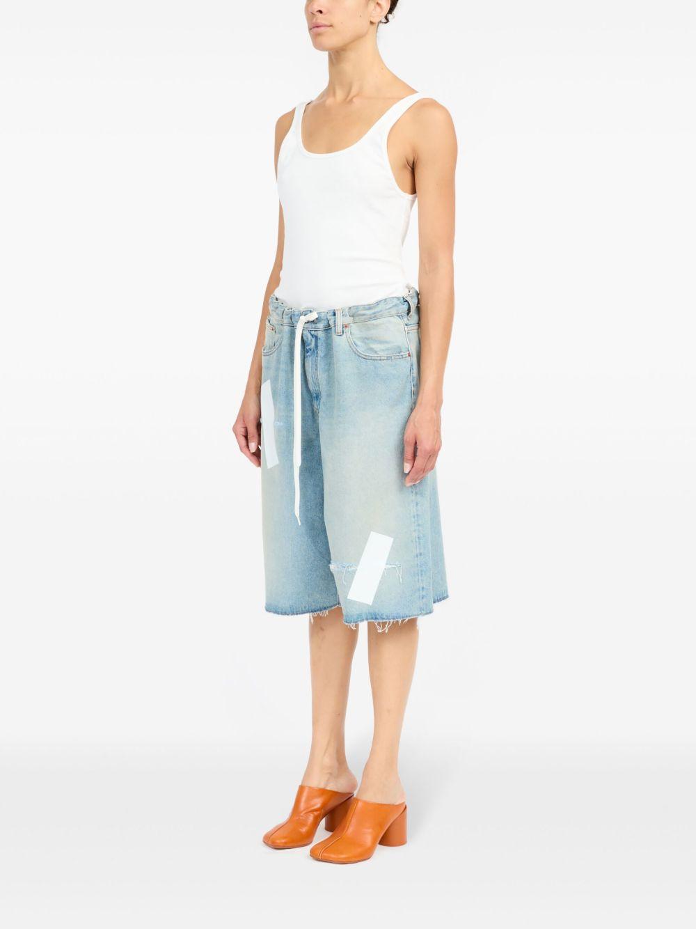 Bermuda denim con strappi S52MU0126M30019 964 MM6 MAISON MARGIELA
