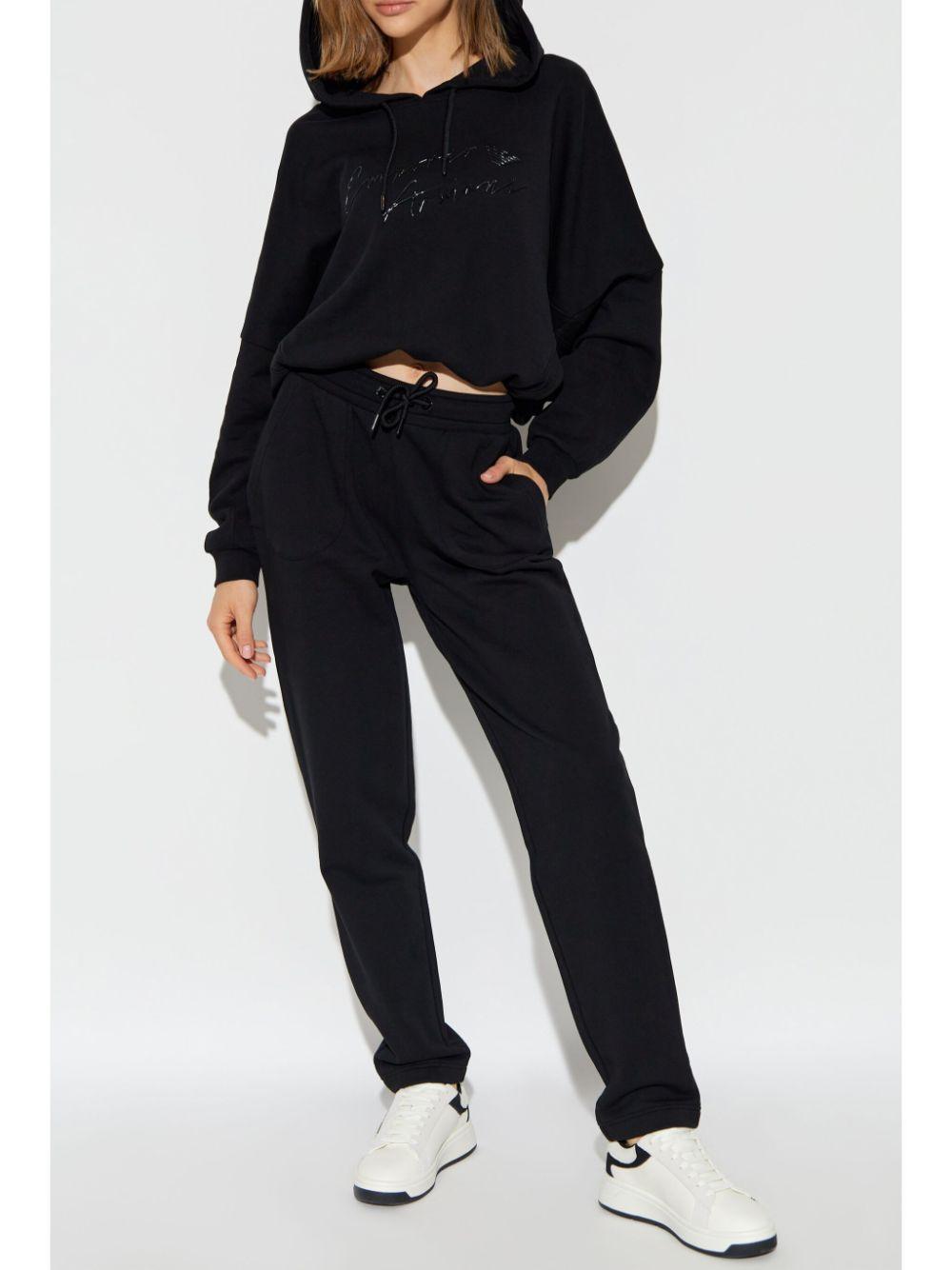Felpa nera logo lucido 6D2M7F2J49Z 0999 EMPORIO ARMANI
