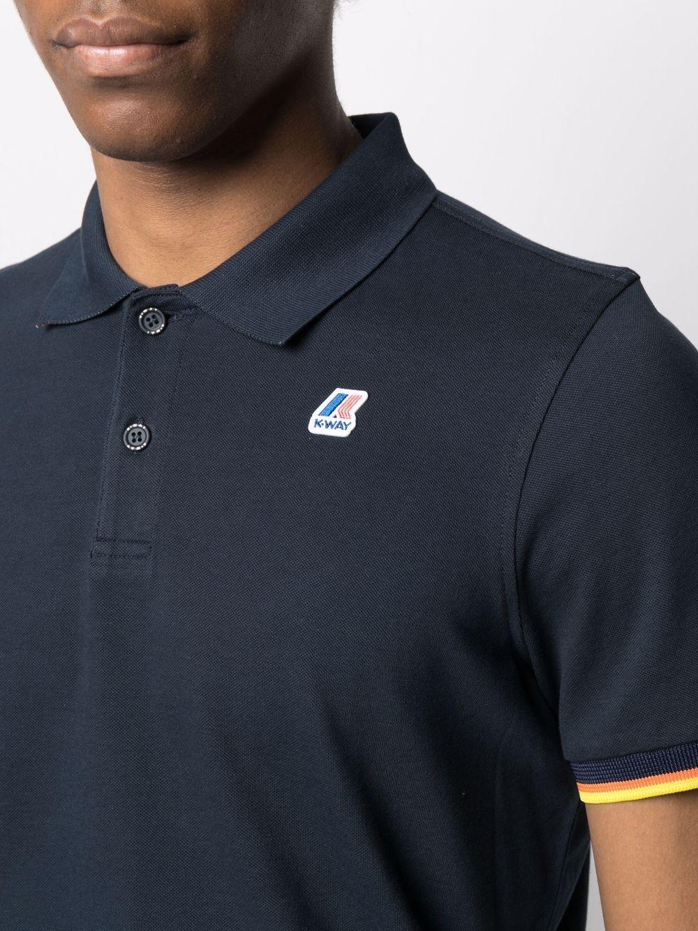 polo blu kway K008J50 K89 K-WAY