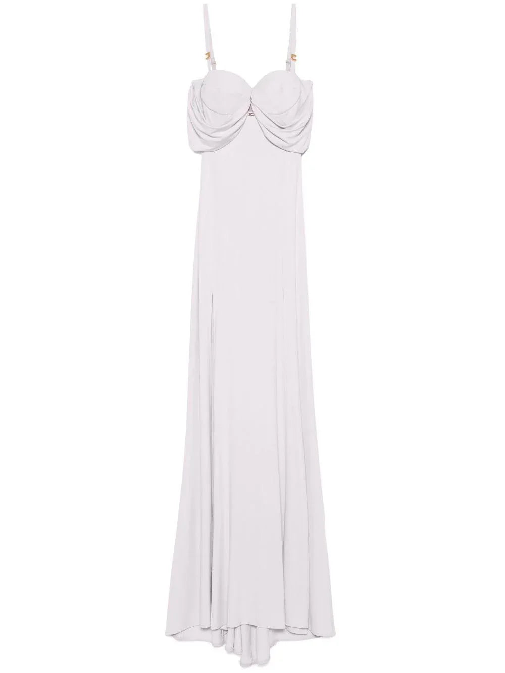 Abito Red Carpet in jersey crêpe con corsetto quarzo - Preludio Moda