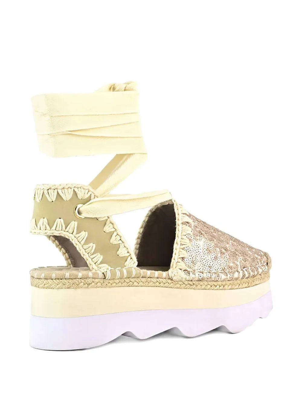 Espa sandal micro sequins rosa perlato - Preludio Moda