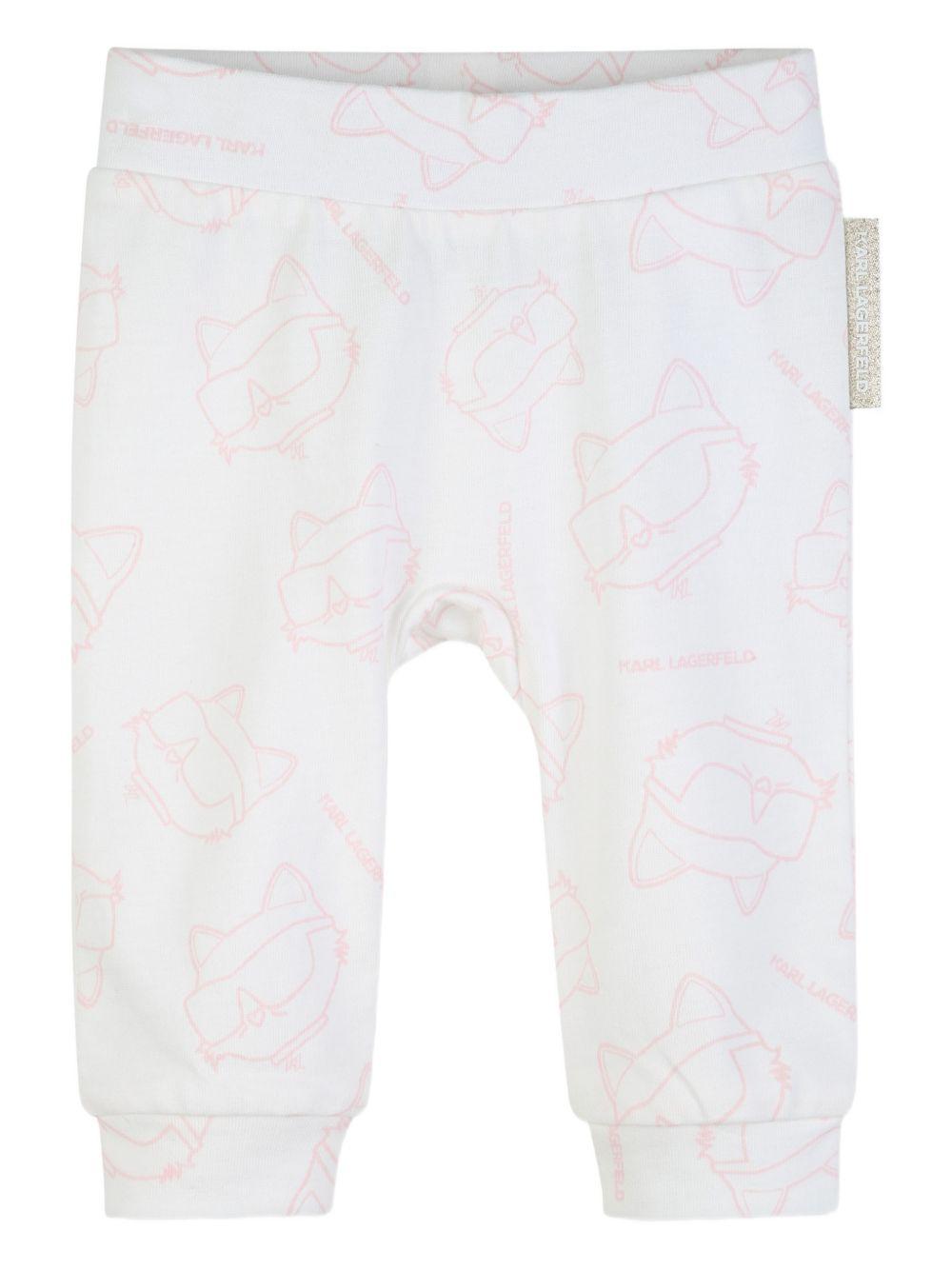 Completo con abito e leggings Z31044 S51 KARL LAGERFELD KIDS