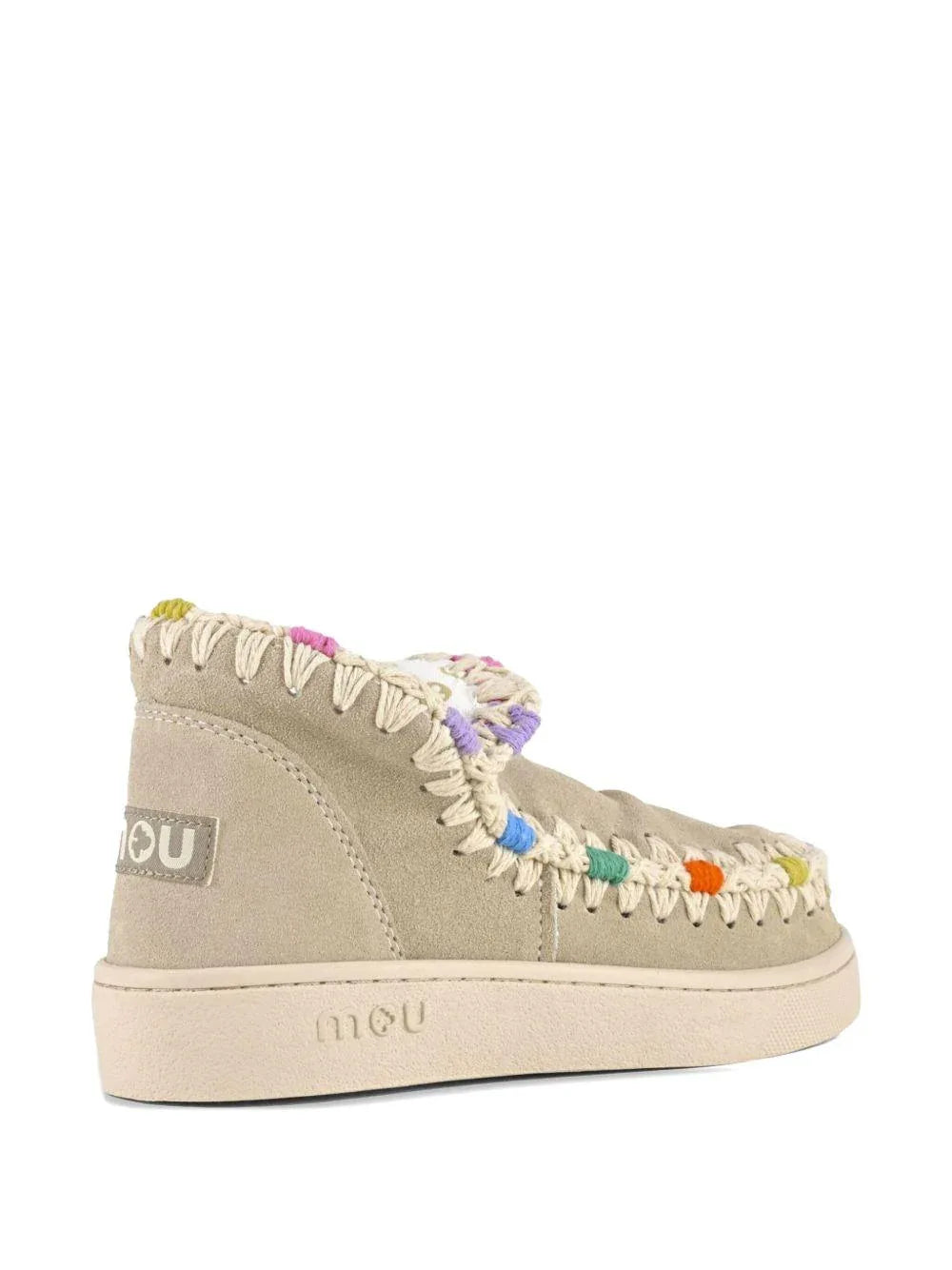 Summer eskimo sneaker overstitching beige - Preludio Moda