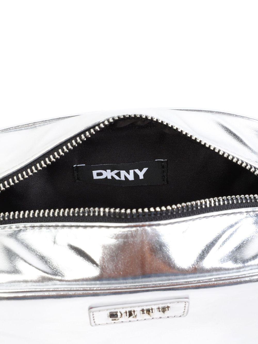 Borsa argento con finish metallizzato