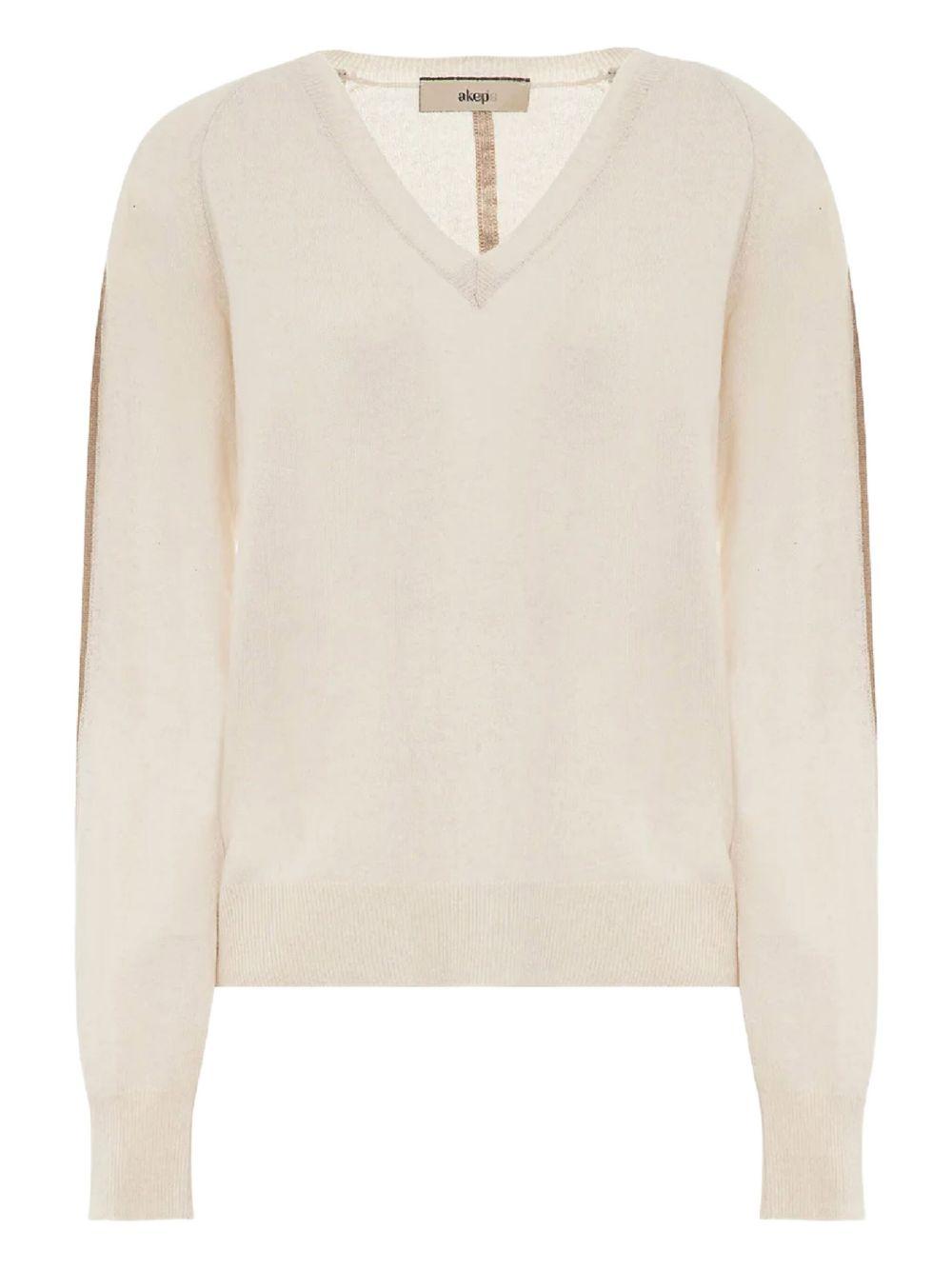 Maglia panna con bande MGKD03003 V3 AKEP