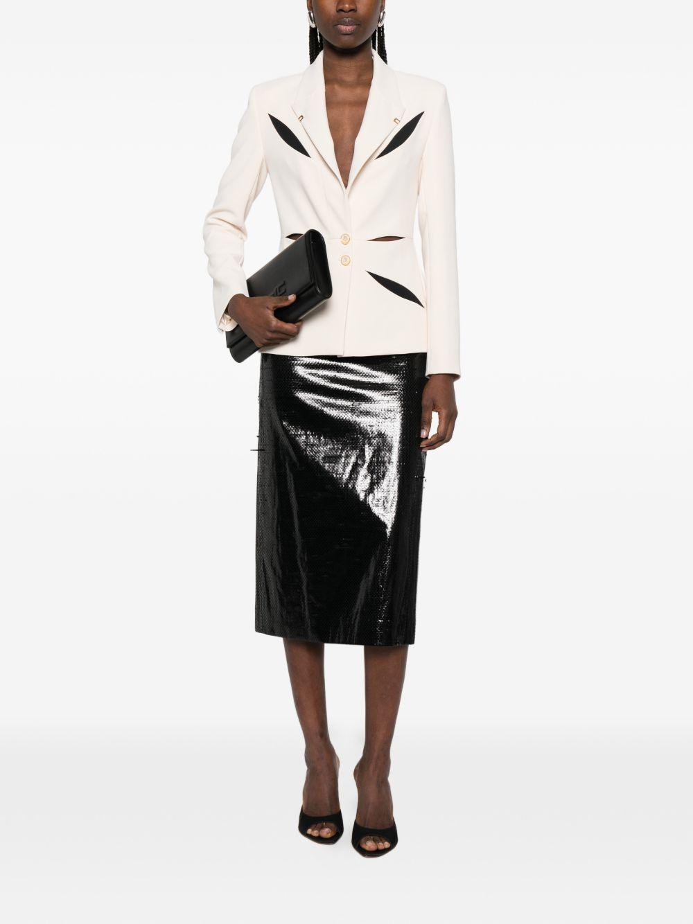 Blazer con cut-out geometrici GI19861E2 E84 ELISABETTA FRANCHI
