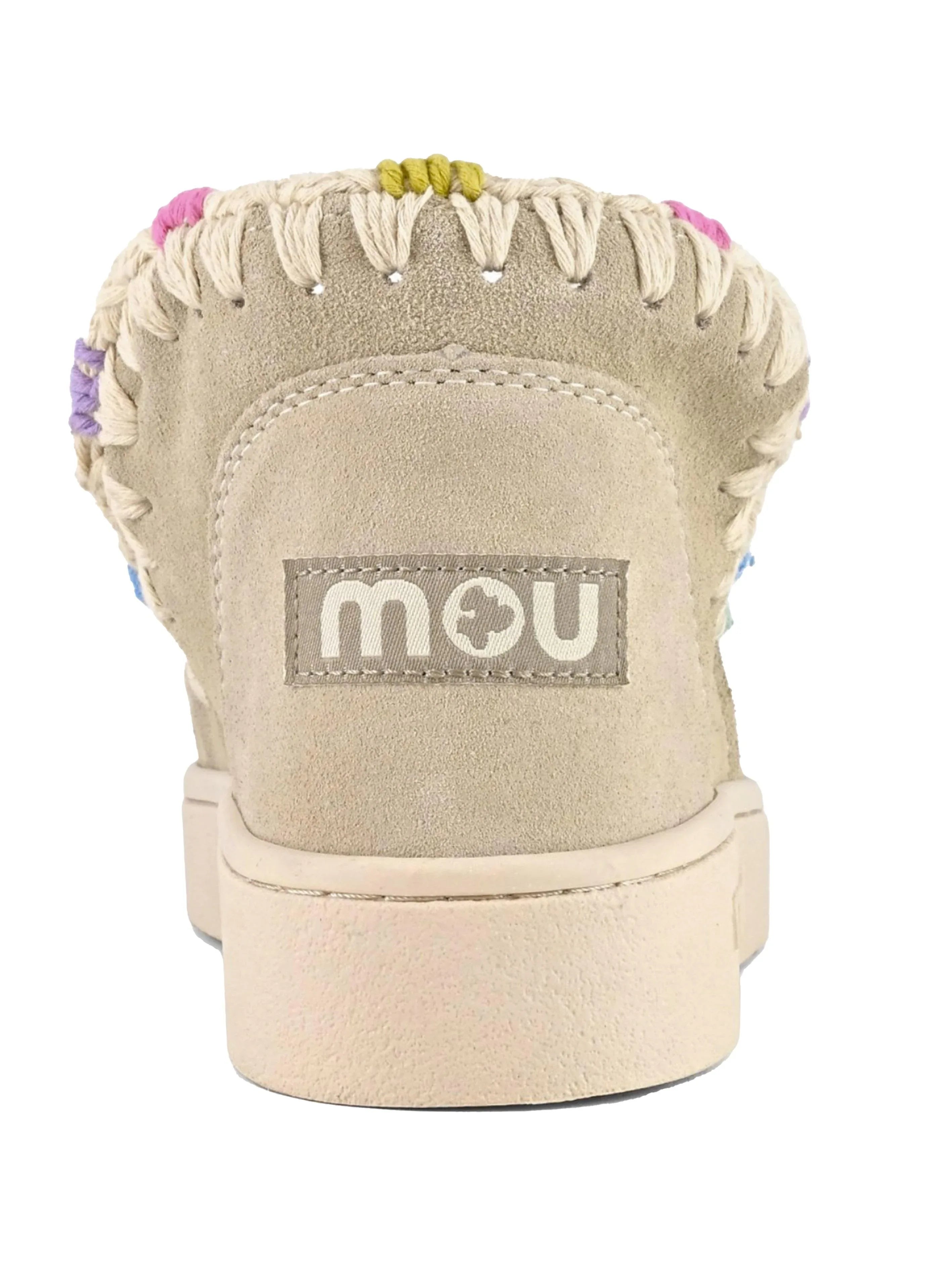 Summer eskimo sneaker overstitching beige - Preludio Moda