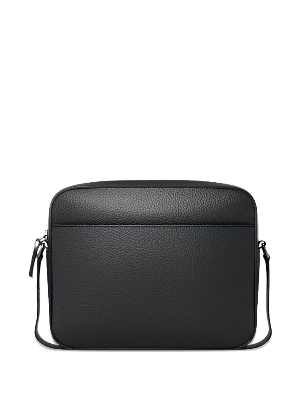 Borsa a tracolla in pelle con logo embossed 33S6LJSM1L 001 MICHAEL KORS