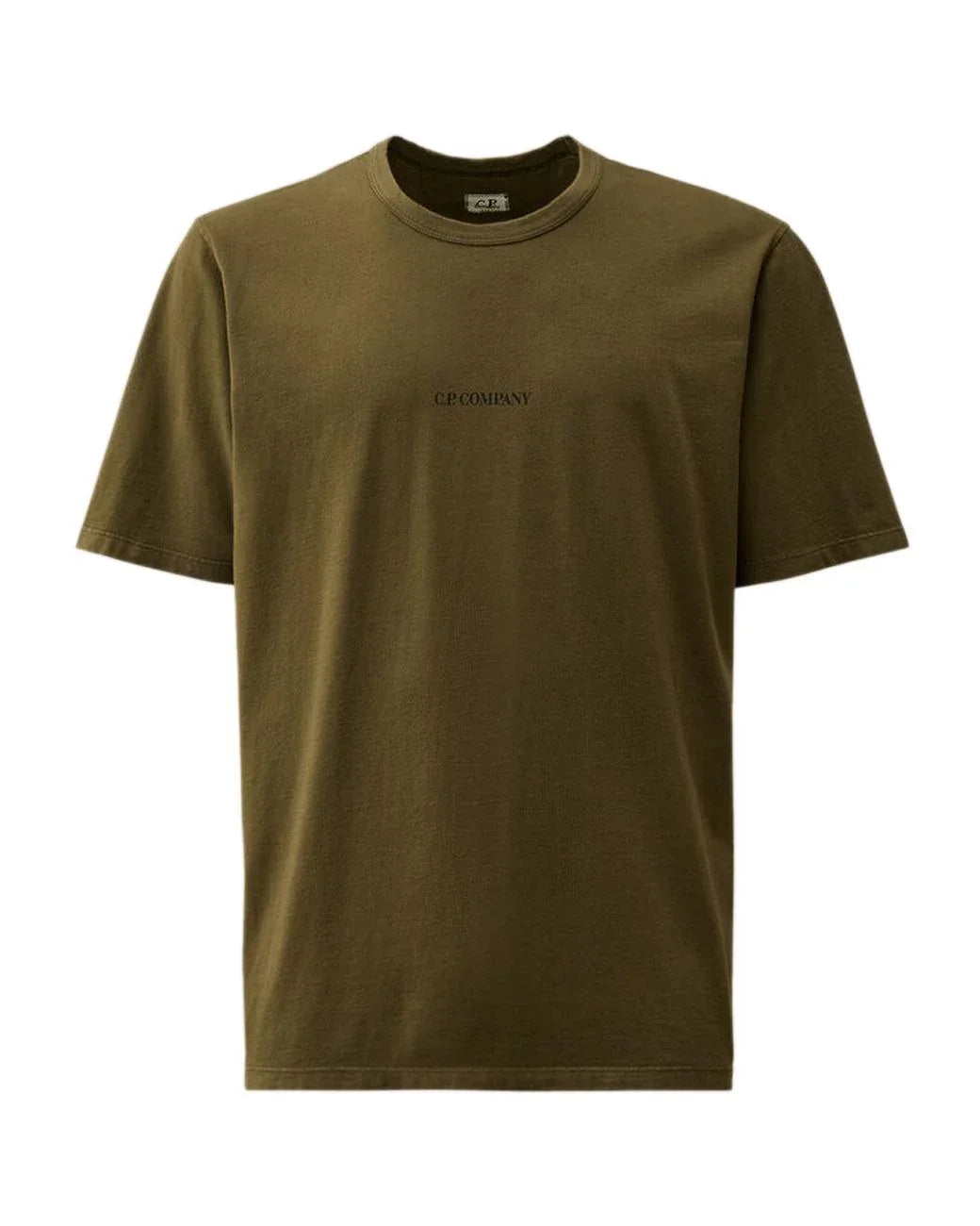 T-shirt verde logo petto - Preludio Moda