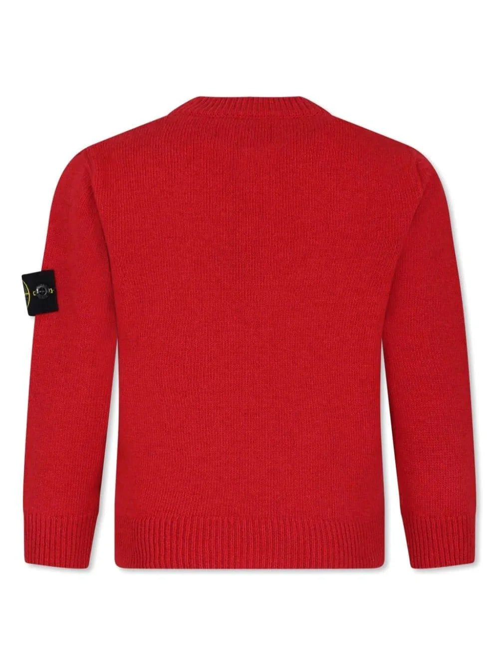 Maglione rosso logo Compass laterale - Preludio Moda