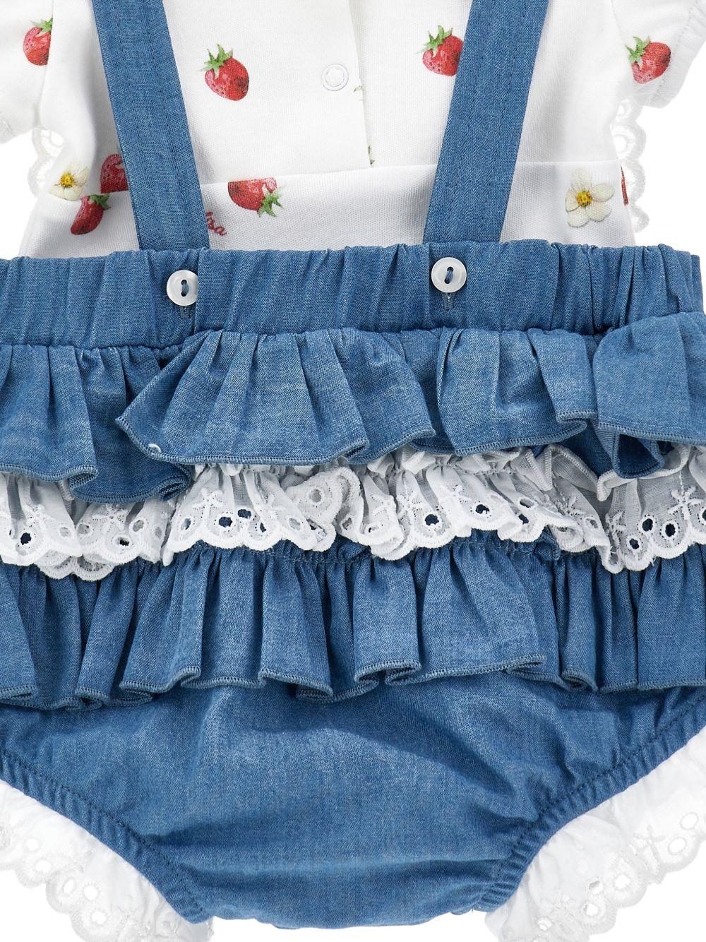 Pagliaccetto in denim con fascetta coordinata 35G5167081 0062 MONNALISA KIDS