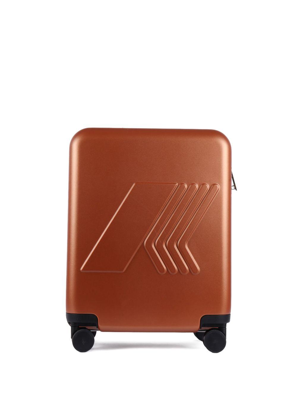 Valigia arancione Eudoxie con logo goffrato K81372W WGG K-WAY
