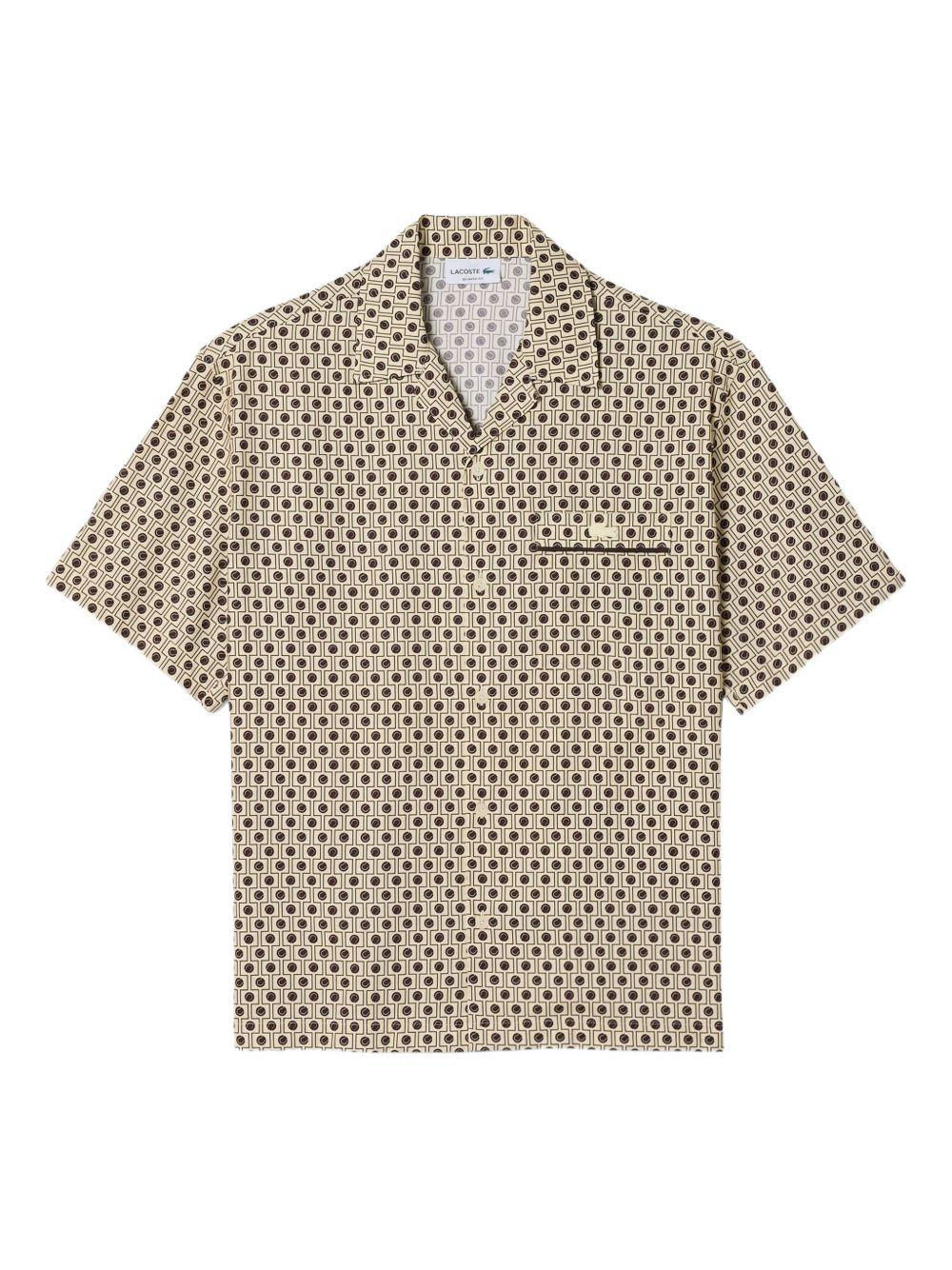 Camicia a maniche corte stampa geometrica CH0712 78I LACOSTE