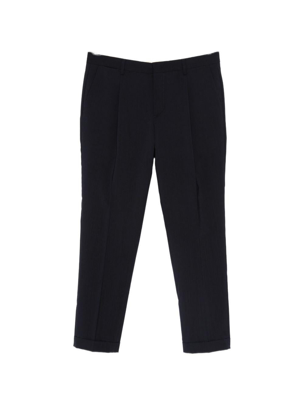 Pantaloni in lana con risvolti TIBERIOS300082 00011 BRIGLIA