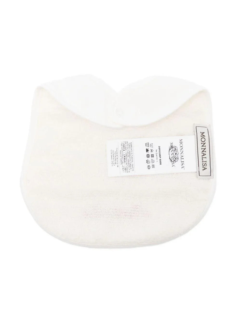 Bavaglino con Bordo in Pizzo e Nastro Rosso - Preludio Moda