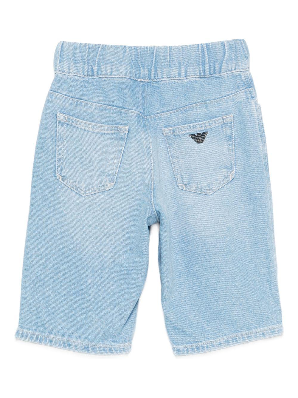 Bermuda in denim con coulisse EB001264AF21778 MB003 EMPORIO ARMANI KIDS