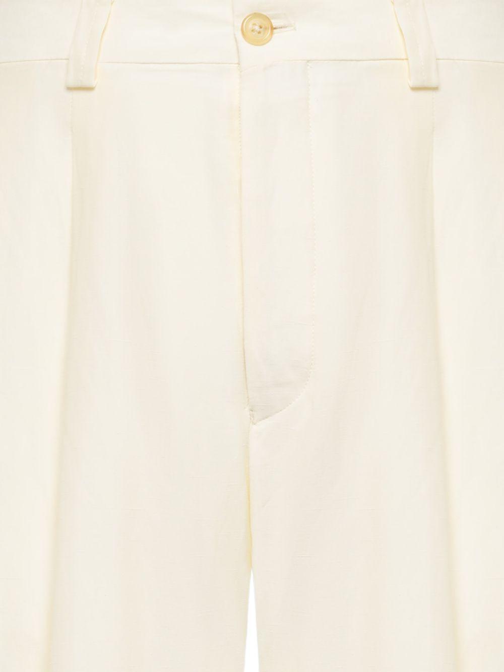 Bermuda in cotone a vita alta S6LAMASH090 036 LANEUS