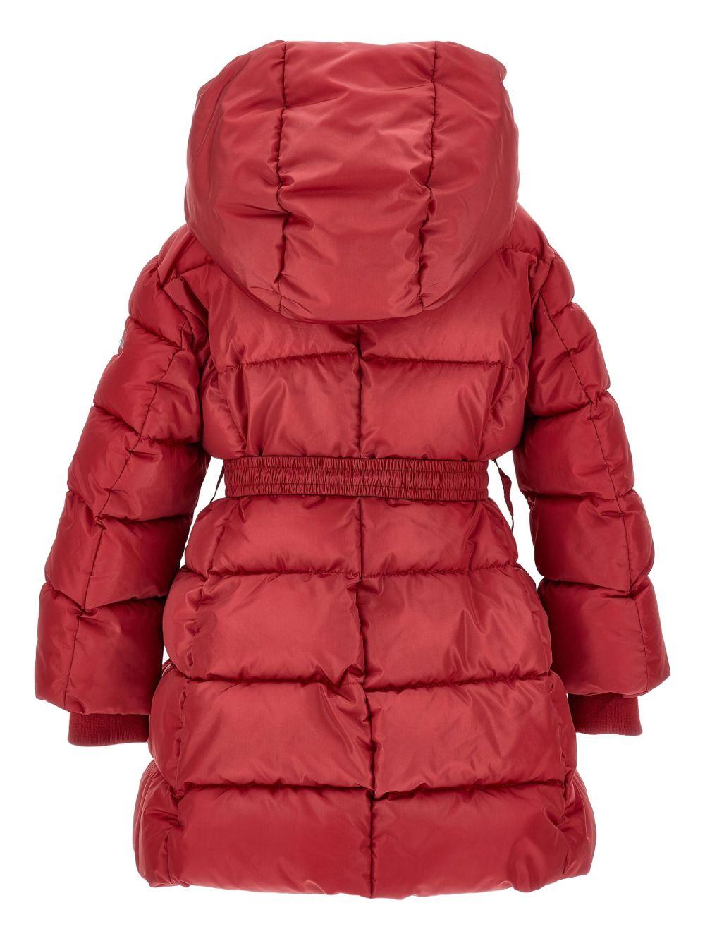 Piumino Rosso Scuro con Cappuccio 17F1016020 0043 MONNALISA KIDS