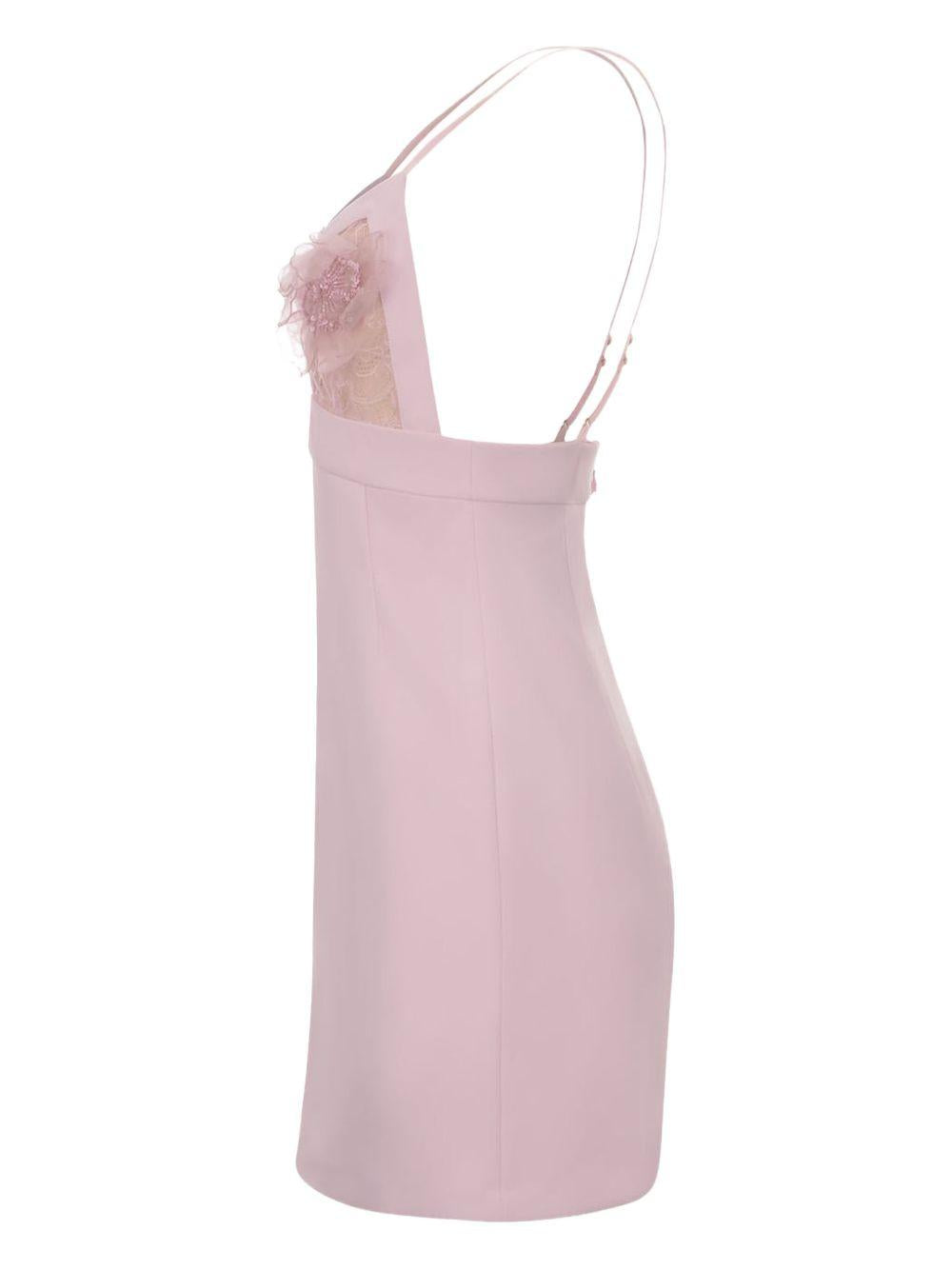 Abito mini con ricami e applicazioni quarzo AB72952E2 544 ELISABETTA FRANCHI